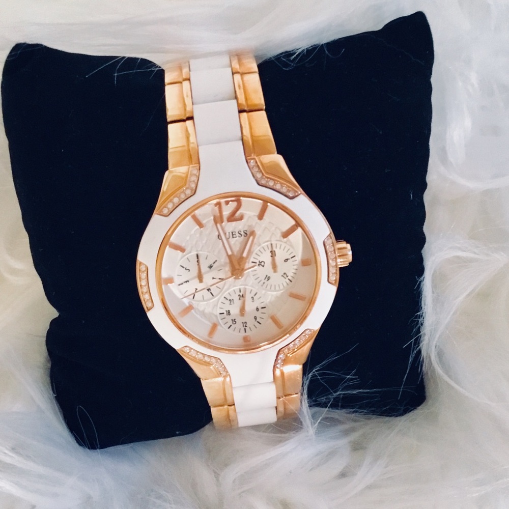GUESS WATCH WOMEN ROSE GOLD - Picture 1 of 7